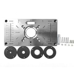 BRAND NEW Multifunctional Aluminum Router Table Insert Plate Trimmer Engraving Machine Woodworking Bench Router Plate