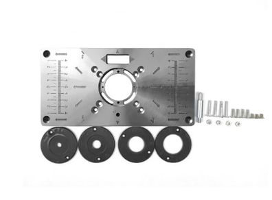BRAND NEW Multifunctional Aluminum Router Table Insert Plate Trimmer Engraving Machine Woodworking Bench Router Plate