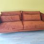 Maeve 3 Seater Velvet Sofa Rust Orange Image 2