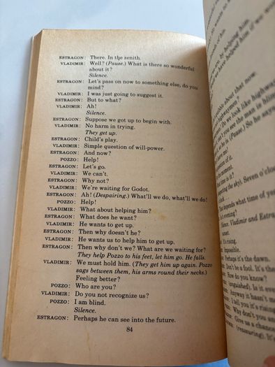 Waiting for Godot by Samuel Beckett Vintage Edition 1977