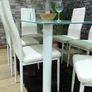 Glass dining table set with 6 chairs Free Delivery Image 7