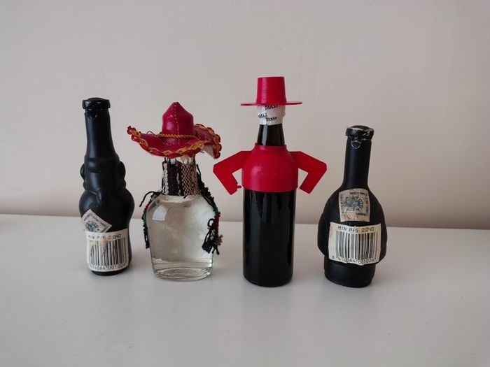 14 Vintage Miniature Liqueur Bottles