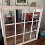 Large Vintage Style Window Pane Mirror Image 3