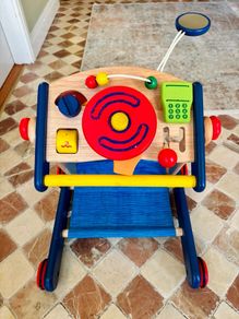 Car Wooden Baby Walker