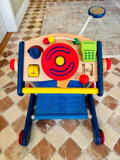 Car Wooden Baby Walker