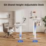 Electric Standing Desk, 120 x 60 cm Height Adjustable Sit Stand Desk Image 6