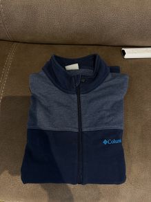 top zip hoodie navy. Columbia original. Man .