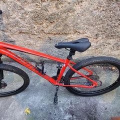 Specialised red mountain bike