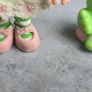 Lime Chiffon with Friend Parfait Parrot Strawberry Shortcake Doll Ccomplete outfit HTF AGC Kenner A.G.C same era as MLP G1 My Little Pony Image 8