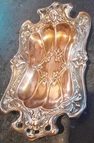Art Noveau copper tray 25cm