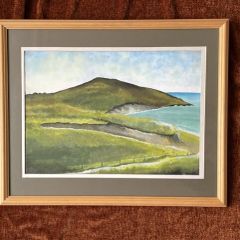 Beautiful Irish Coastal Scene Painting