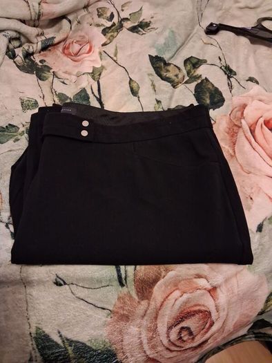 Black bootcut trousers