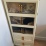 Foldable Wardrobe Storage Cabinet with 4 Wheels Cream Good Condition Image 2