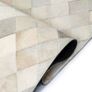 Rug Genuine Leather Patchwork 120x170 cm Diamond Grey Image 2