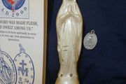 Miraculous Medal. Medal Vintage Statue of Our Lady