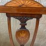 victorian small upholstered bench / sofa Image 2