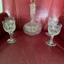 Vintage Thos Webb Decanter & Glasses Set Image 5