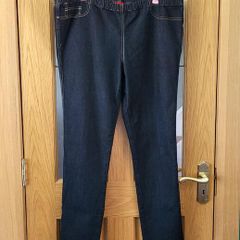 Navy straight leg jeans, Size 20