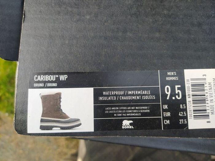 Sorel Caribou Waterproof Boots 8.5  42.5
