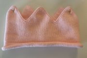 Baby knitted crown headband