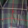 mens JOULES long sleeve shirt Size Medium classic fit tartan check navy green Image 6