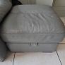 Grey Leather Corner Sofa Image 8