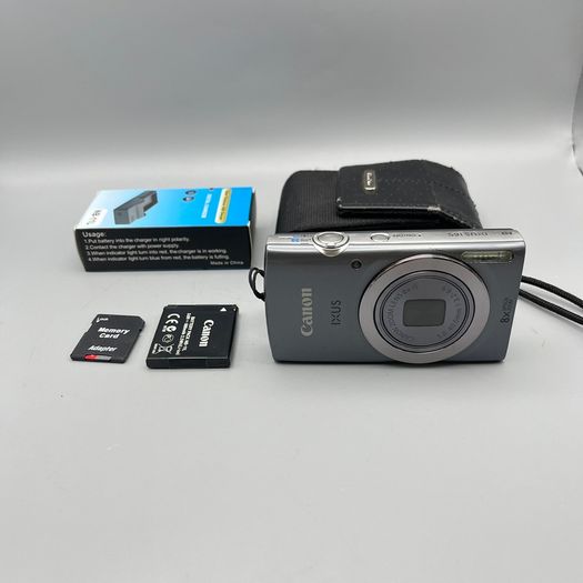 Canon IXUS 165 20MP Digital Camera Grey Tested - Full Kit
