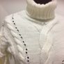 Longline Black Polo Neck Sweater 10/12 (New) Image 3