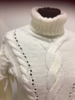 Longline Black Polo Neck Sweater 10/12 (New)