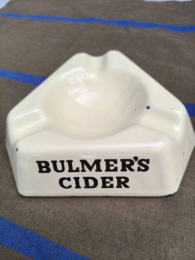 Vintage Bulmers Cider Enamel Ashtray