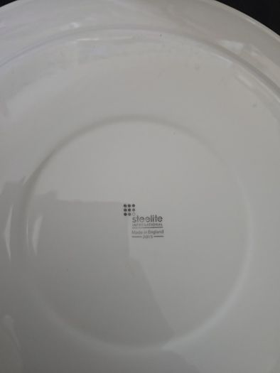 Set of 6 Steelite International 33cm Plain White Service / Chop Plates