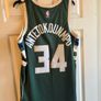 NBA Milwaukee Bucks Antetokounmpu 34 Replica Jersey Medium Image 2