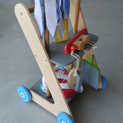Push along toy cleaning trolley