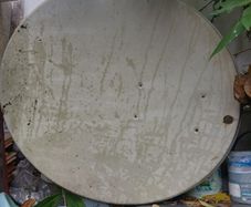 satellite dish + holder