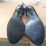 Office black suede peep toe high heels shoes Image 3