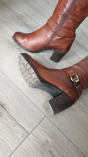 Moda In Pelle Leather Knee High Boots Size Uk 3 ( Eu 35)