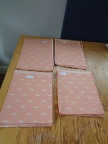 Cotton Fabric Pieces x 4 for Sale
