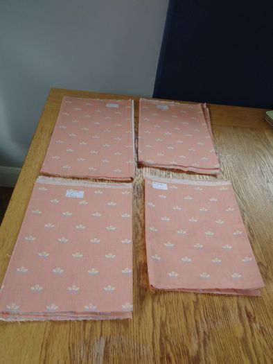 Cotton Fabric Pieces x 4 for Sale