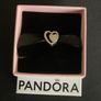 Pandora Silver and 14K Gold heart charm Image 4