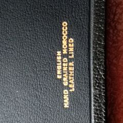 Holy Bible Pitt Minion Cambridge Vintage English hand grained Morocco black leather on3n3ss