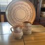 Nicholas Mosse Lavender  FURTHER REDUCED.  Washington Creek USA , a set if two jugs , a 4 inch creamer and a four and a  half inch cylinder jug Image 4