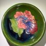 Pair of Vintage Moorcroft Pottery Pin Dishes (Hibiscus and Clematis) Image 8