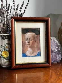 Vintage Madonna del Parto Renaissance Print Framed
