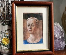 Vintage Madonna del Parto Renaissance Print Framed