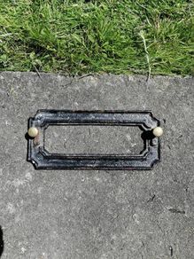 Iron Postal Knocker Letter Box Plate