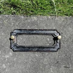 Iron Postal Knocker Letter Box Plate
