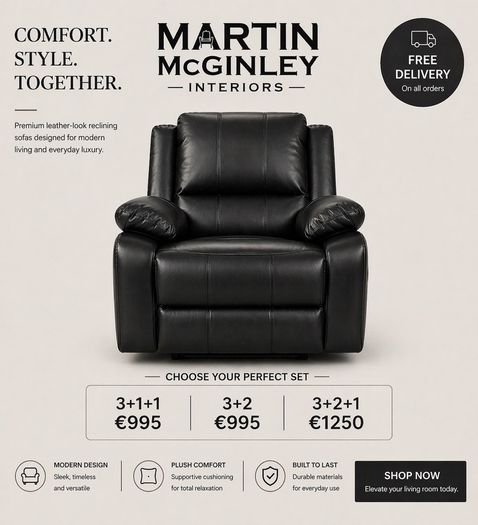 New Recliners In stock Leather