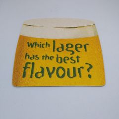 Carlsberg : Which Lager Has The Best Flavour - Beer Mat/Coaster