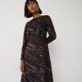 Warehouse Stripped Glitter Dress UK 10 Image 7