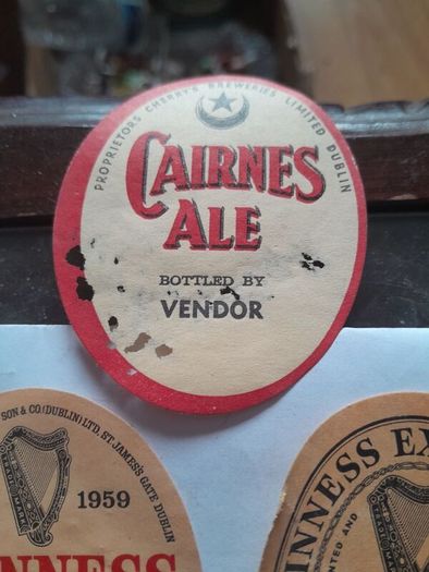 vintage Guinness labels